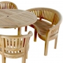 set 24 -- 59 inch round table (tb f-c003 a) with mystic armchairs (ch-032) & mystic benches (ch-034)